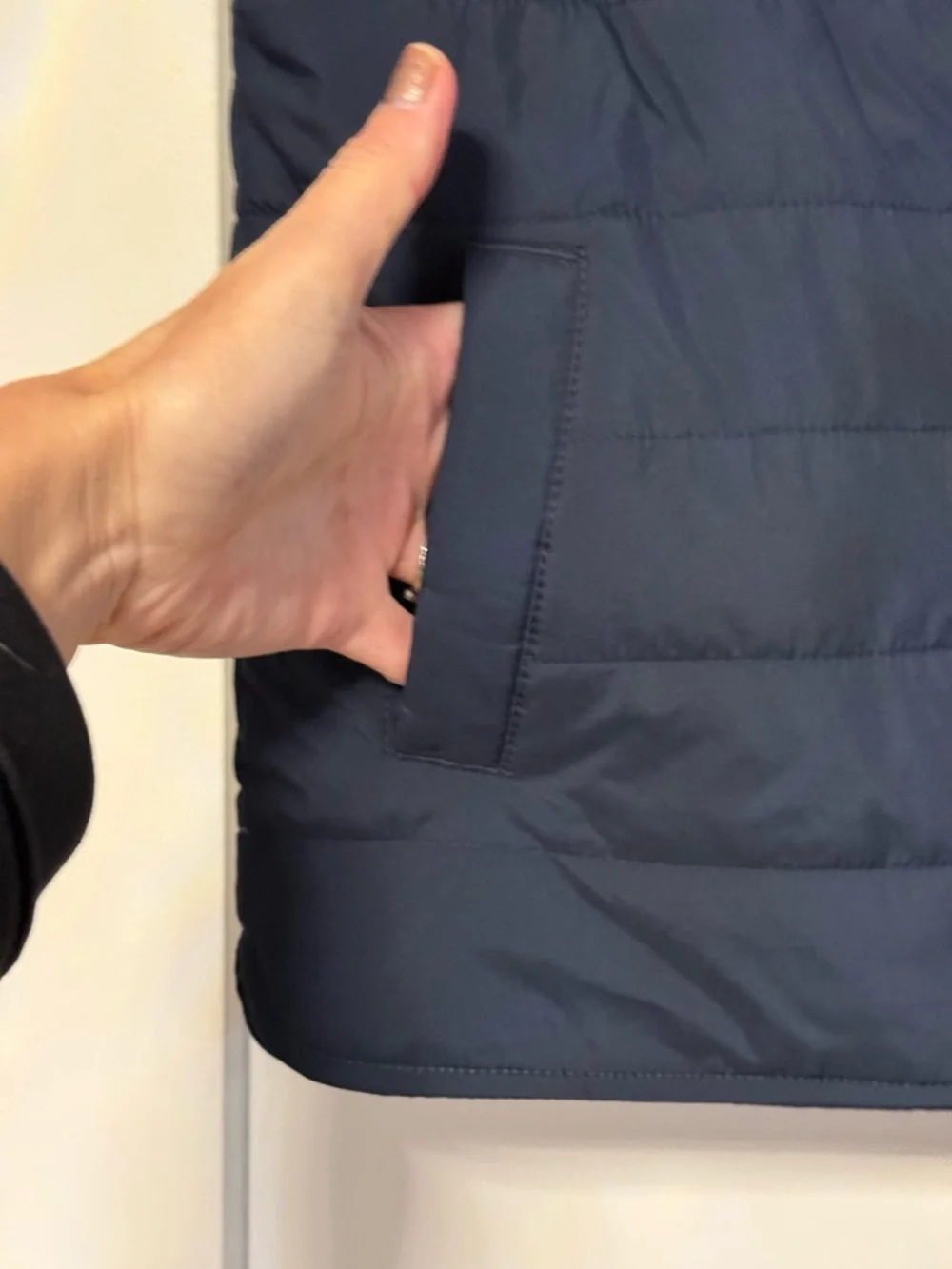Crewcuts Navy Quilted Walker Zip Up Vest sz6-7 Kids Pockets